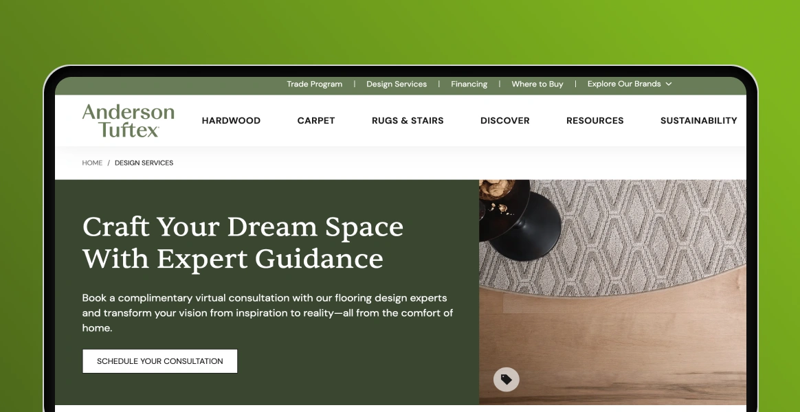 Transforming Anderson Tuftex's flooring website with enterprise CMS