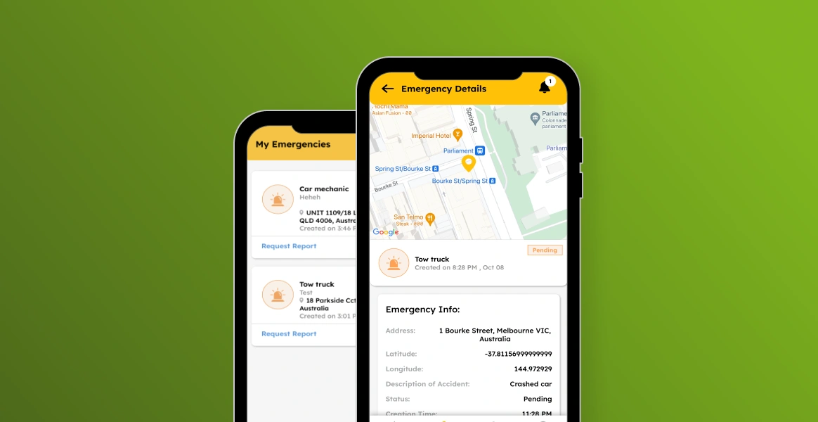 Car service mobile application development for Naoo
