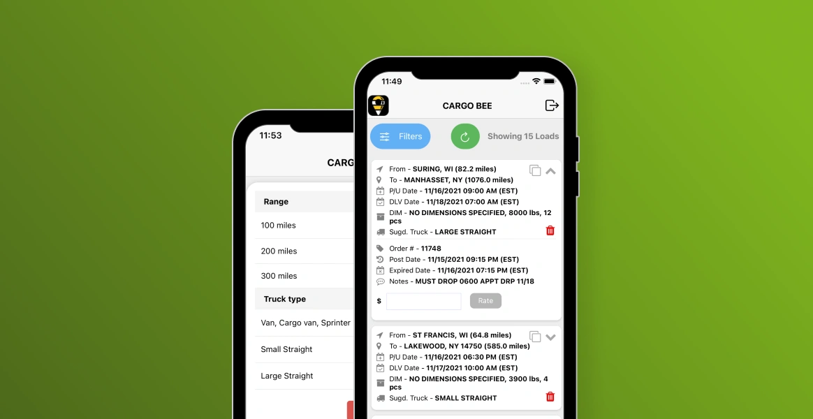 Cargo tracking automation software for Cargo Bee
