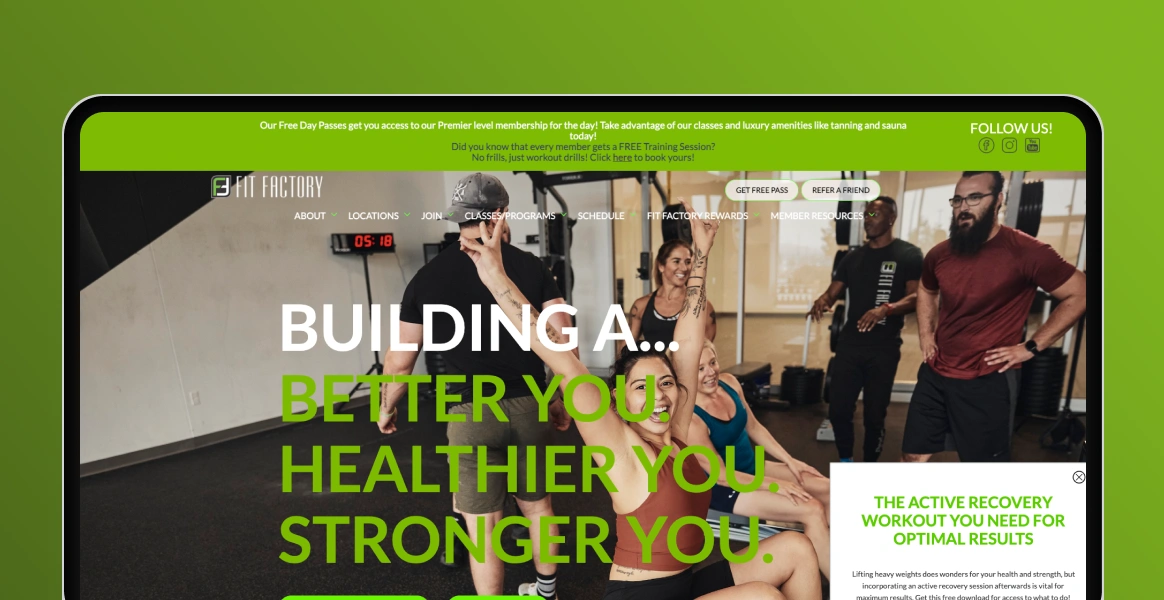 Fitness mobile application and web service
