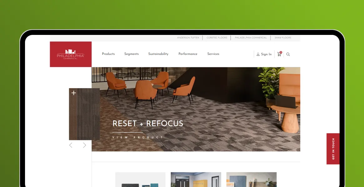 Kentico MVC platform integration for ecommerce website of rug manufacturer
