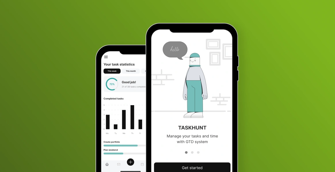 UI/UX design for productivity mobile app
